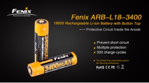 Fenix 18650 - 3400mAh - Acumulator - ARB-L 18-3400